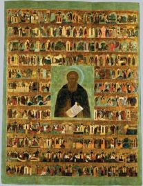 Александр Свирский в житии. Середина XVI в.