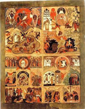 Четырёхчастная икона Благовещенского собора Московского Кремля